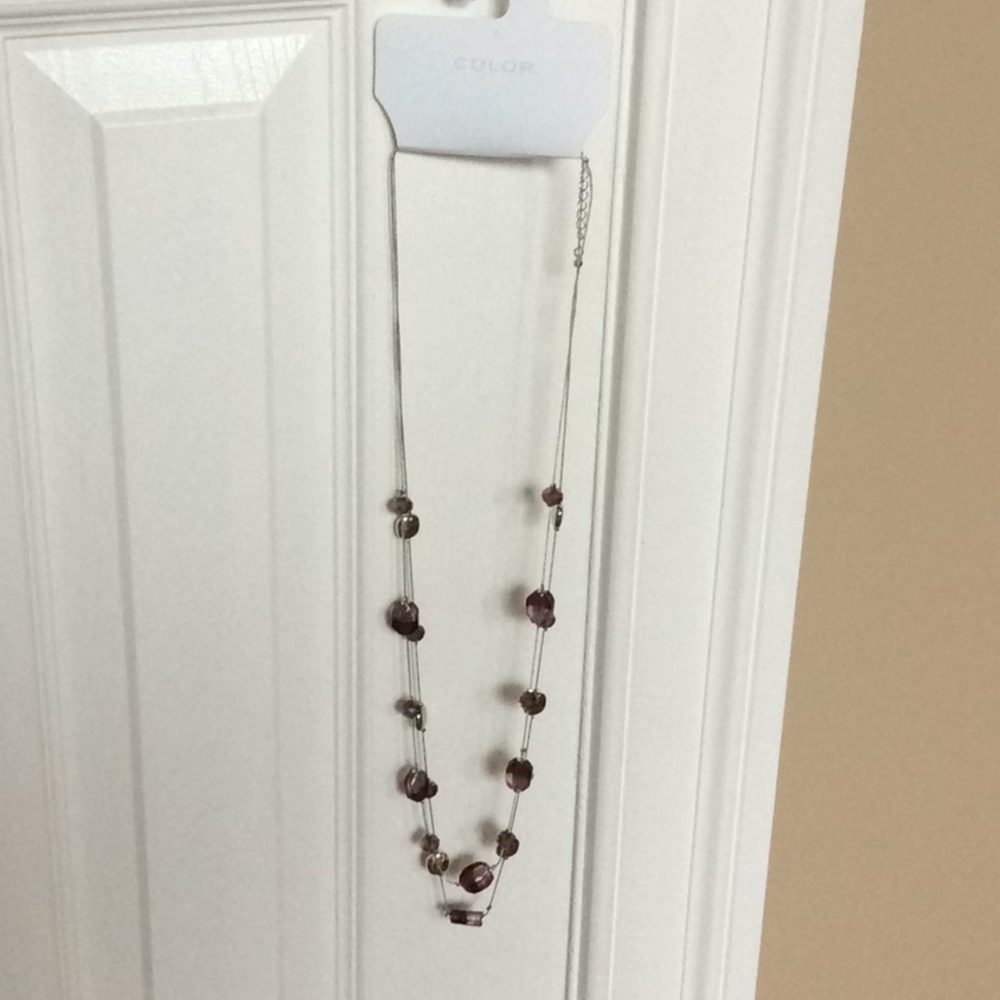 Beautiful light plum color necklace